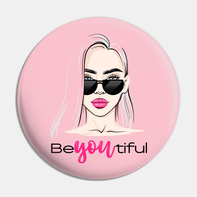 Be-YOU-Tiful - Beautiful- Motivational Phrase, Positive Quote Pin by Mimielita
