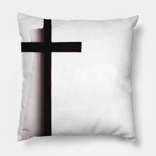 Cross Pastel Pink Shadow Silhouette Anime Style Collection No. 216 Pillow