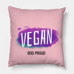 Vegan and Proud T-shirt Pillow