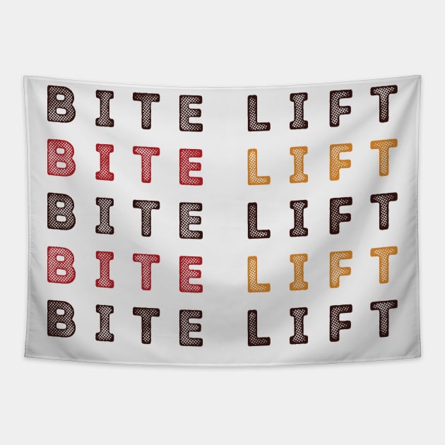 B I T E & L I F T Sticker Pack - A Group where we all pretend to be Ants in an Ant Colony Tapestry by Teeworthy Designs