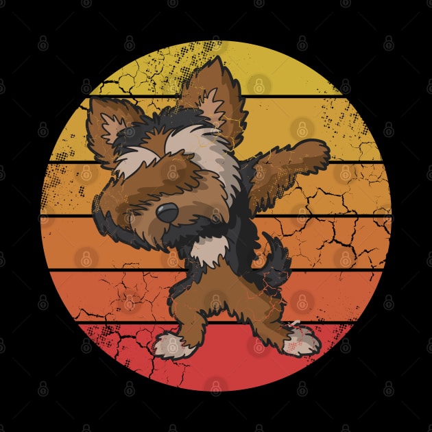 Retro Shih Tzu Dog by E