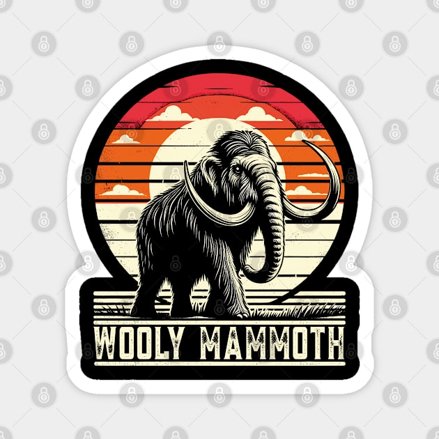 Woolly Mammoth Magnet by JessArty