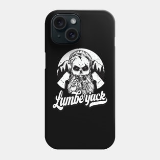 Lumberjack Skull Logger vintage Woodcutter Phone Case