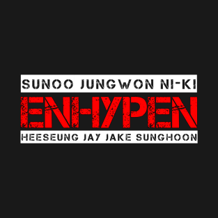 ENHYPEN Cool Aesthetic Design T-Shirt