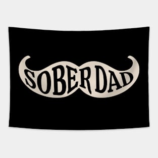 Sober Dad Moustache Tapestry