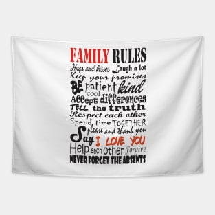 Family rules Tapestry