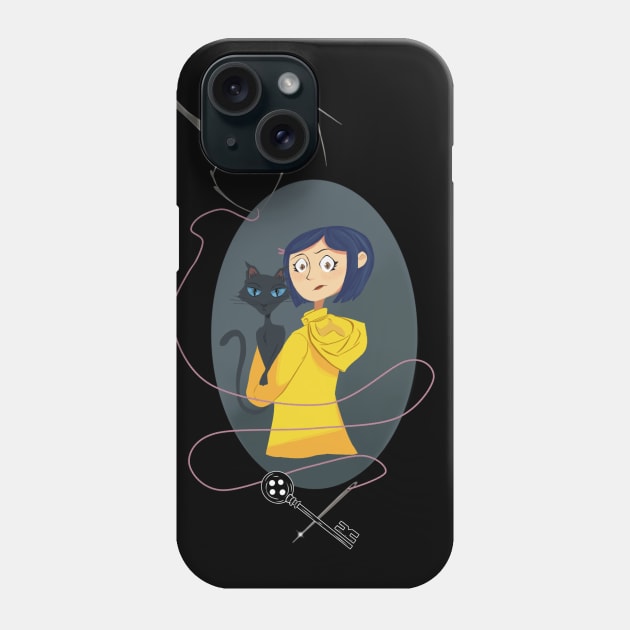 Coraline Phone Case by Mq_draws