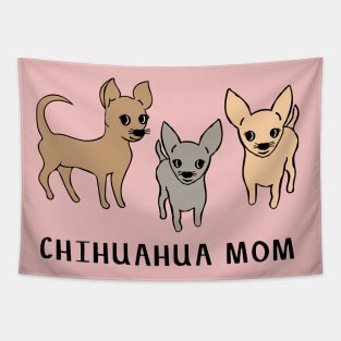 Chihuahua mom - pink Tapestry