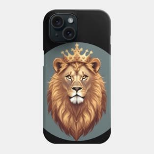 Regal Lion with Crown no.4 Phone Case