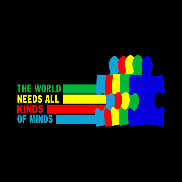 Autism Awareness The World Needs All Kinds Of Minds by peskybeater