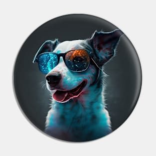 Puppy in Cool Sunglasses Pin