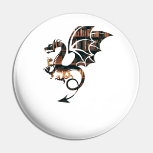 Easily Distracted By Dragons And Books Funny Gift Pin