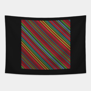 Christmas Cherry Stripe Tapestry