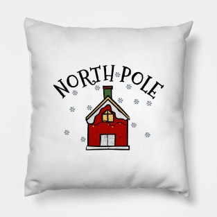 Santa's House in North Pole Pillow