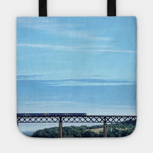 A train crossing across the Forth Bridge, Scotland Tote