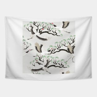 Japanese Cranes Tapestry