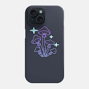 Mushrooms and sparkles Phone Case