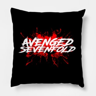 avenged blood font Pillow