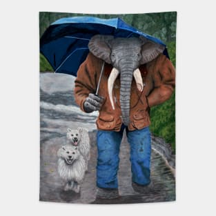 Pet Lovers Fantasy Artwork Tapestry