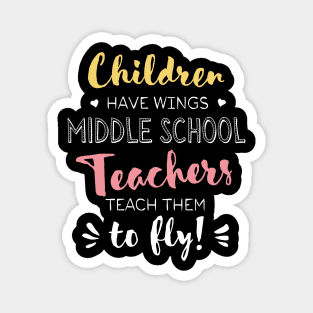 Middle School Teacher Gifts - Beautiful Wings Quote Magnet