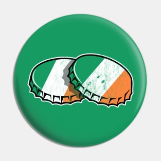 St. Patrick's Day Irish Stout Bottle Caps Pin