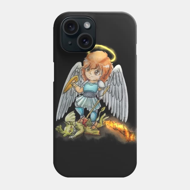 Saint Michael Chibi Phone Case by TheRoyalShiny