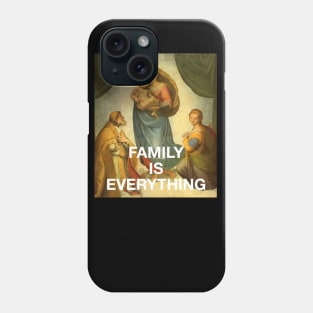 Classical Painting - Family Is Everything (Vaporwave Religious Art) Phone Case