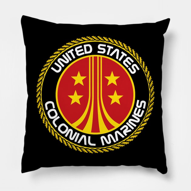 USCM Seal V2 Pillow by PopCultureShirts