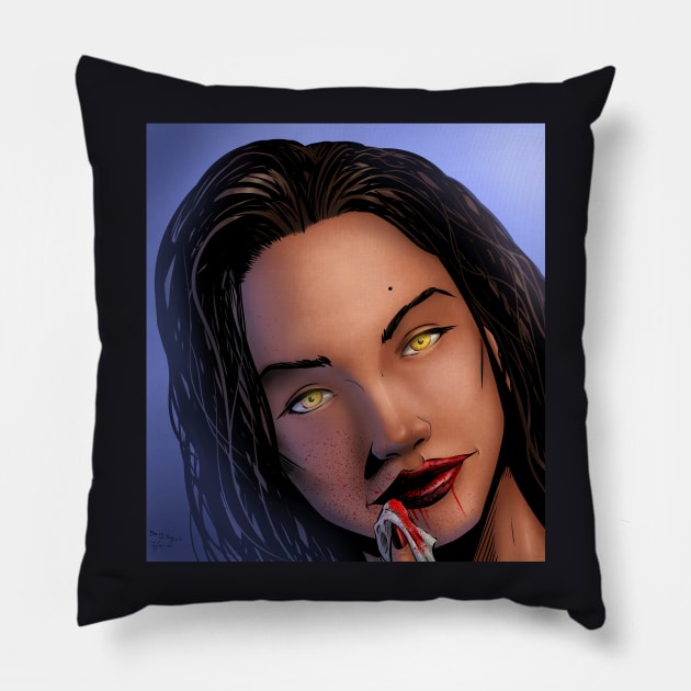 Fright Night Regine Pillow by DougSQ