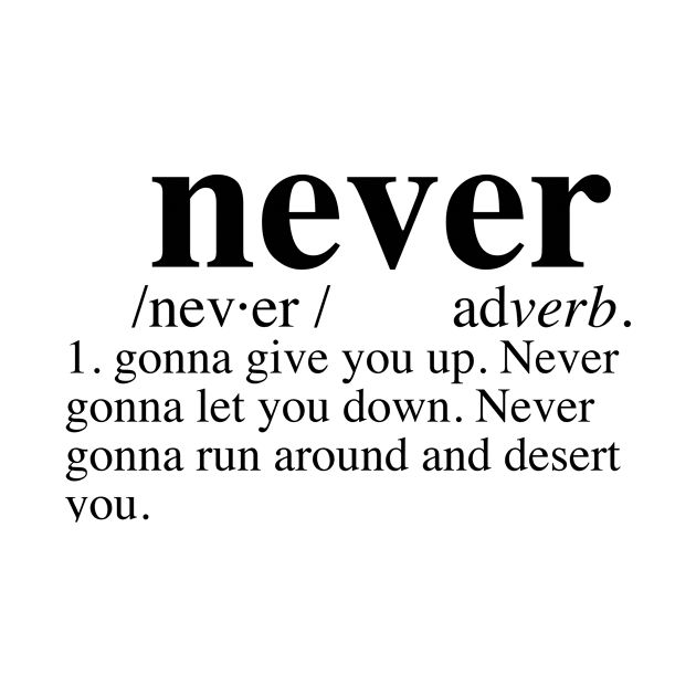 Rickroll - Never Gonna Give You Up Dictionary by LuisP96