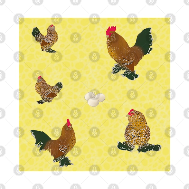 Belgian D'Uccle Pattern Yellow by TrapperWeasel