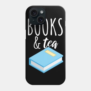 Bookworm books and tea Phone Case