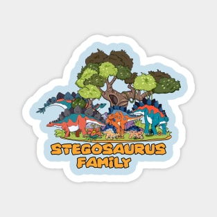 Stegosaurus family Magnet