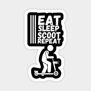 Eat Sleep Scoot Repeat Magnet