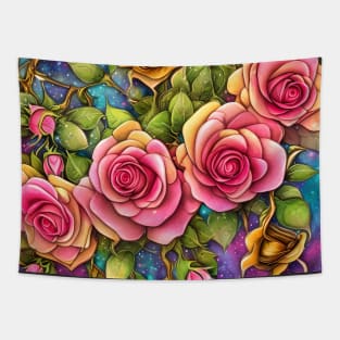 Dreamlike Roses Tapestry