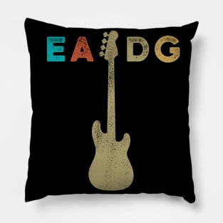 Vintage Four strings EADG bass guitar desgin Pillow