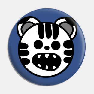 White Tiger (Large Print) Pin