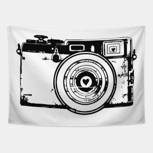 Women Photography Gift Camera Hearts Photographer Love Tapestry