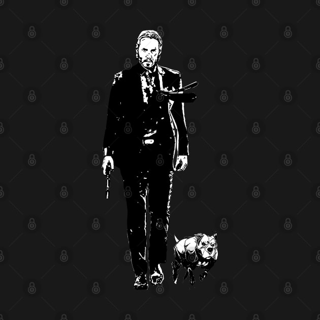 John Wick & dog by GARTAKART