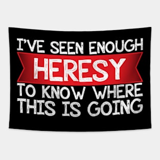 Inquisition Enough Heresy Inquisitor Tapestry