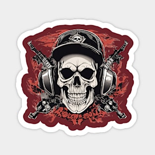 skull rock n roll Magnet