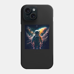 Spaceman explores deepspace and the universe Phone Case