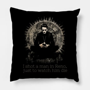 Johnny Cash Outlaw Zen Meditation Classic Country Music Fan Pillow