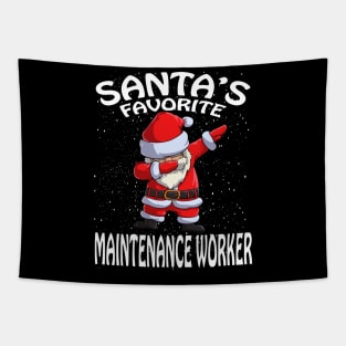 Santas Favorite Maintenance Worker Christmas Tapestry