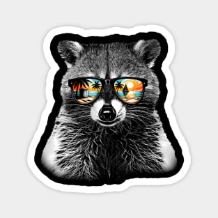 Raccoons Among the Stars UFO Tees for Stellar Fashion Statements Magnet