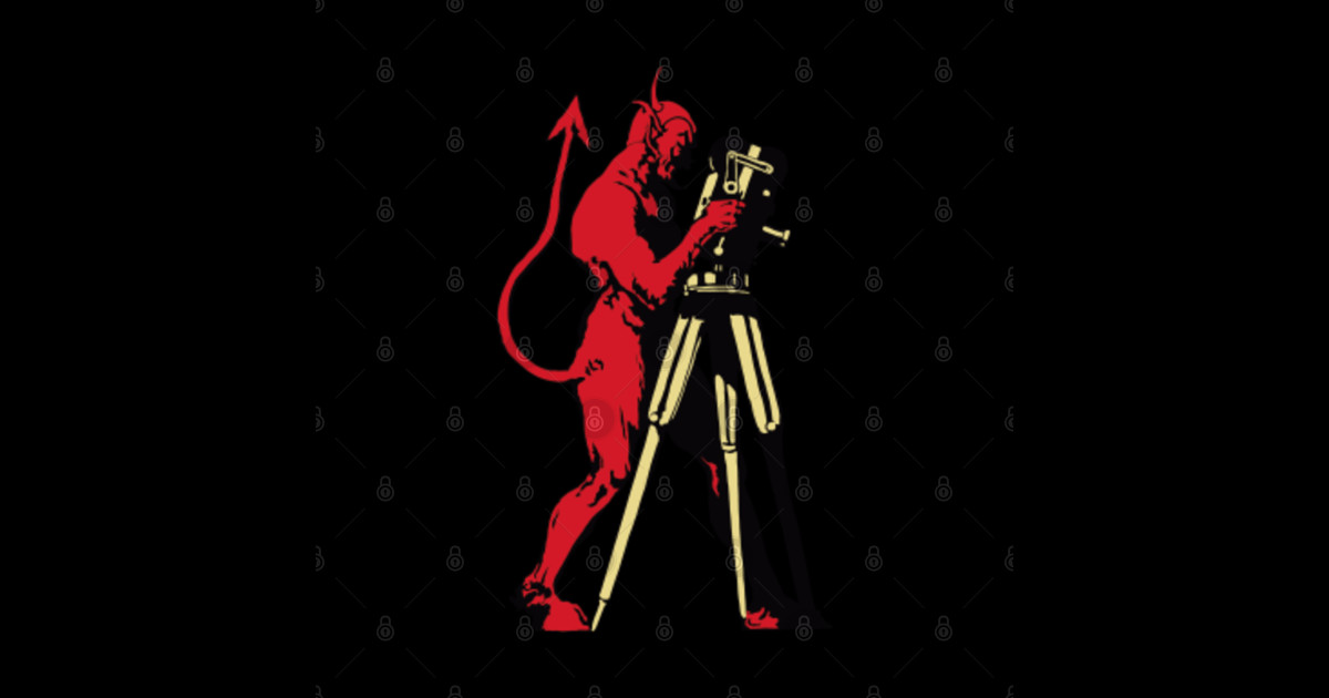 Vintage Retro Devil Satan Demon - Devil - Posters and Art Prints