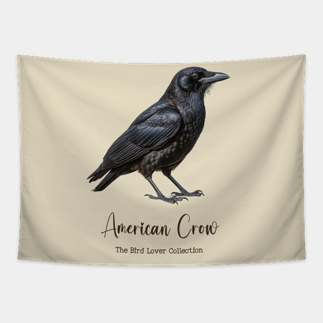 American Crow - The Bird Lover Collection Tapestry by goodoldvintage