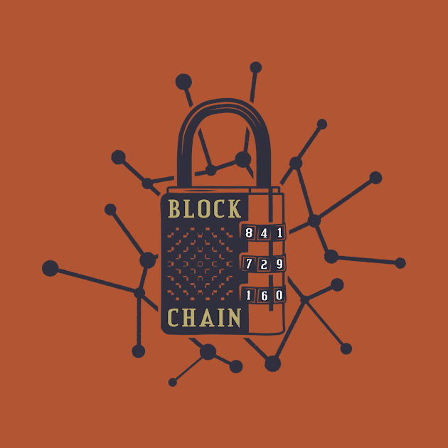 Blockchain Padlock by Crypto Tees