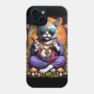 Psychedelic Techno Cat - Catsondrugs.com - cat, kitten, kitty, cats, cute, animal, pet, funny, black cat, pets, meme, pack, animals, kittens, feline Phone Case