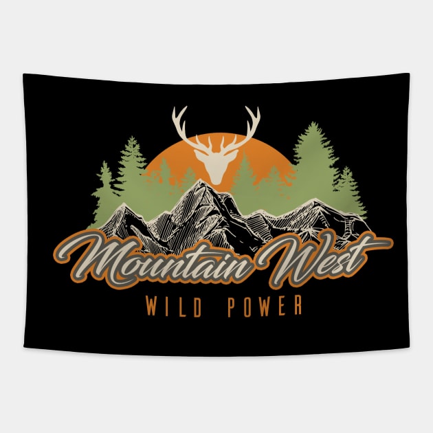 USA, America, Mountain West Tapestry by NEFT PROJECT